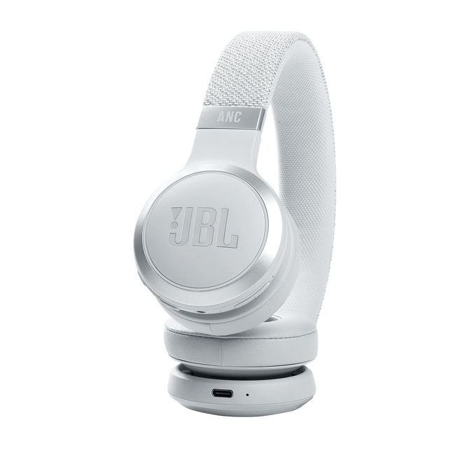 JBL Live 460NC - White - Wireless on-ear NC headphones - Detailshot 4 image number null